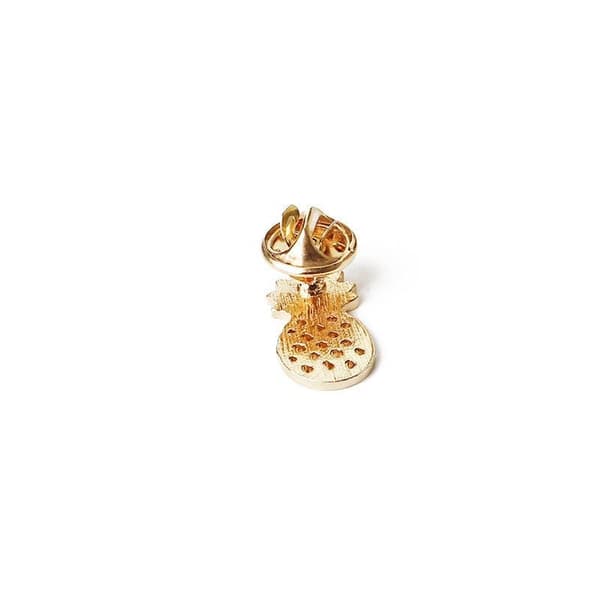 Söt Ananasbrosch / Brosch med Ananas / Pin Guld färg