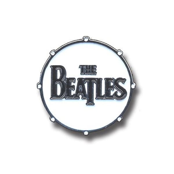 The Beatles Badge Drum Drop T classic band Logo Official lapel Pin Metal Medium