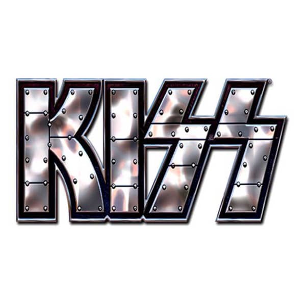 KISS Stud Band Logo Pin Badge One Size