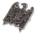 Miniatyrbild 2 av 3: Slayer Lapel Badge Eagle band logo Official Alchemy Silver One Size