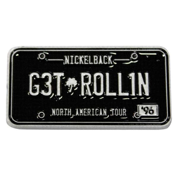 Nickelback License Plate Pin Badge One Size