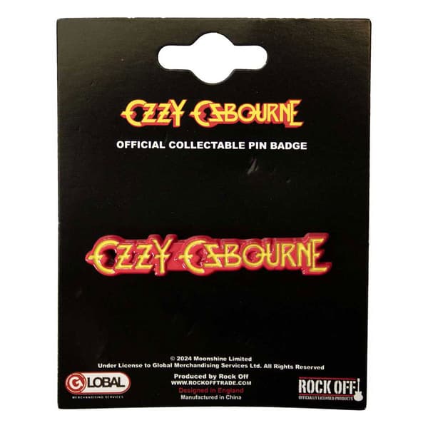 Ozzy Osbourne Logo Pin Badge One Size