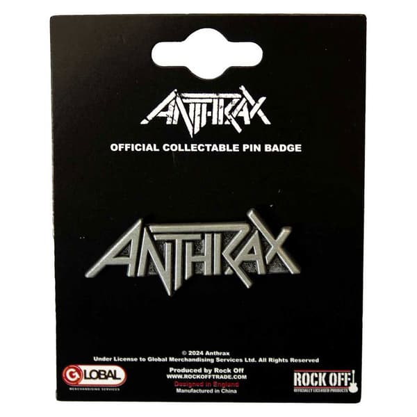 Anthrax Band Logo Pin Badge One Size