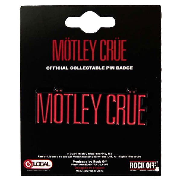 Motley Crue Band Logo Pin Badge One Size