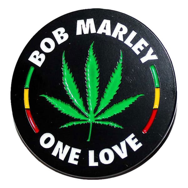 Bob Marley Leaf Logo Pin Badge One Size