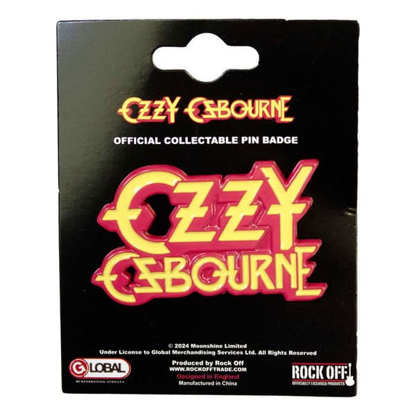 Ozzy Osbourne Stacked Logo Pin Badge One Size