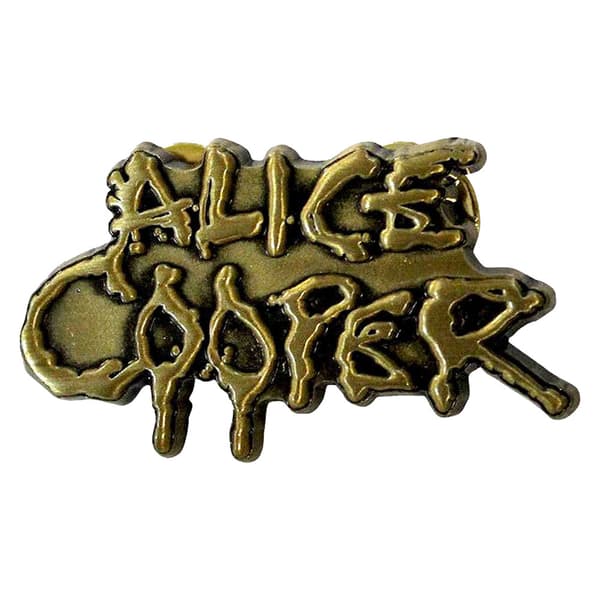 Alice Cooper Dripping Logo Pin Badge One Size