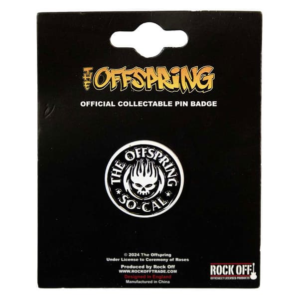 The Offspring So Cal Band Logo Pin Badge One Size