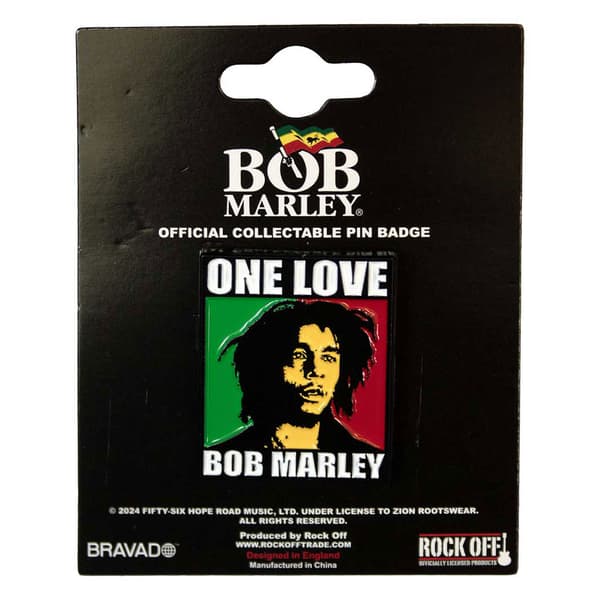 Bob Marley One Love Pin Badge One Size