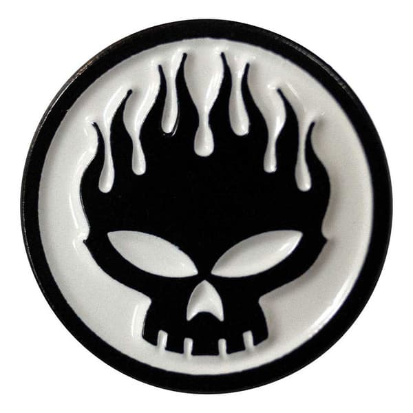 The Offspring Skull Band Logo Pin Badge One Size