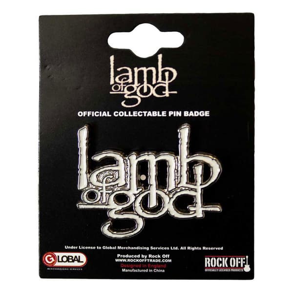 Lamb Of God Band Logo Pin Badge One Size