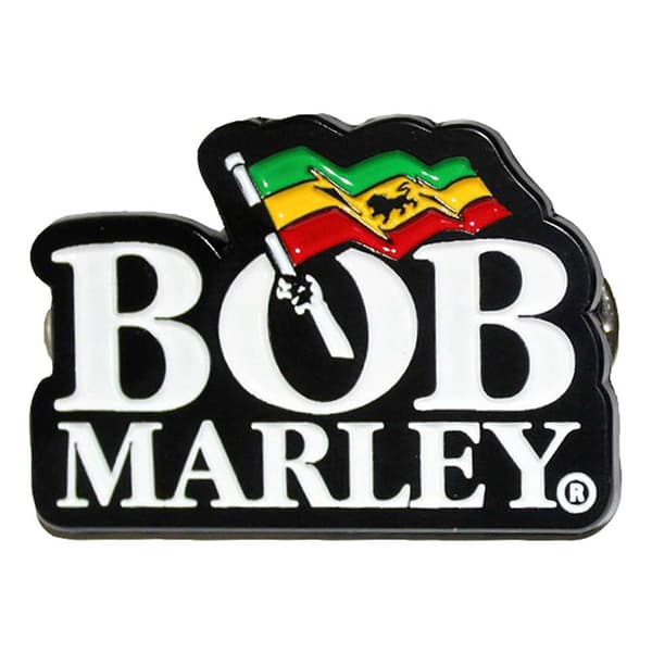 Bob Marley Logo Pin Badge One Size
