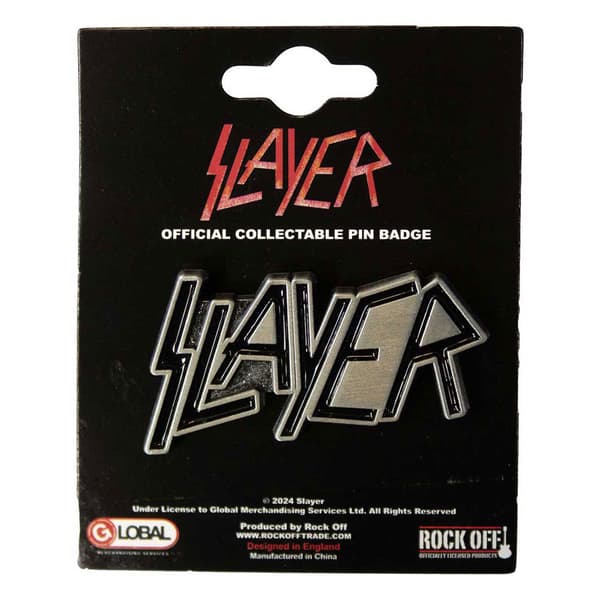 Slayer Band Logo Logo Pin Badge One Size