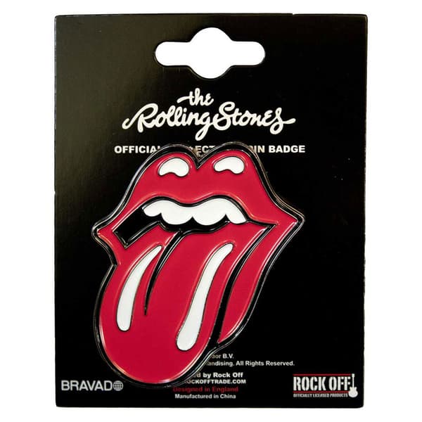The Rolling Stones Classic Tongue Large Pin Badge One Size