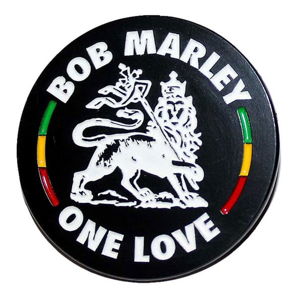 Bob Marley Lion Pin Badge One Size