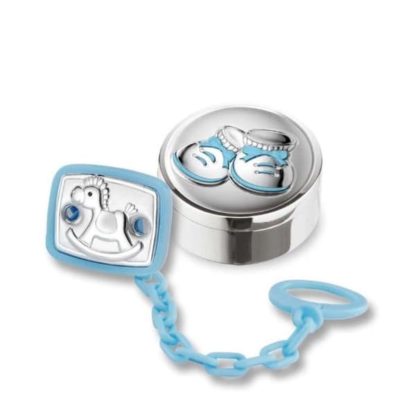 Broche och liten silverask - NORTHSTAR - Blå sko - Silver - Unisex - Vuxen