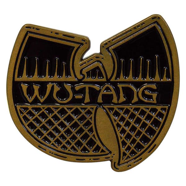 Wu-Tang Clan Black & Gold Logo Pin Badge One Size
