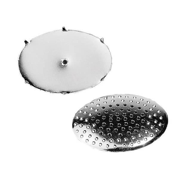 Brosch med skärm - Rayher - Platina - 40 x 30 mm - Nickelfri