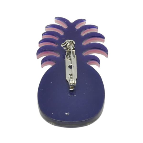 Broche Ananas lila rosa