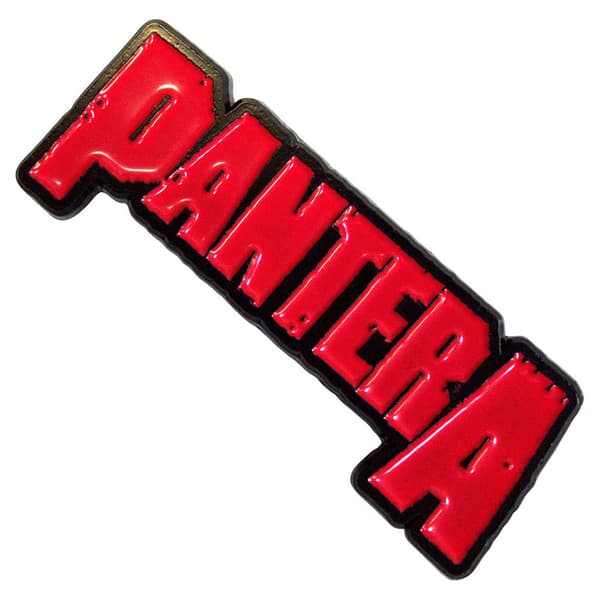 Pantera Red Band Logo Pin Badge One Size
