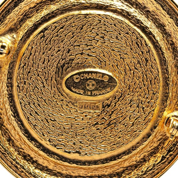 Pre-owned Chanel Gold Plated 31 Rue Cambon Brooch Gold