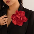 Miniatyrbillede 3 af 8: INF Satinblomstbroche