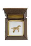 Miniatyrbillede 2 af 7: Dalmatian, Dalmatian Pointer - hundebroche i en dekorativ æske, elegant forgyldt nål, Art-Dog jakkestift