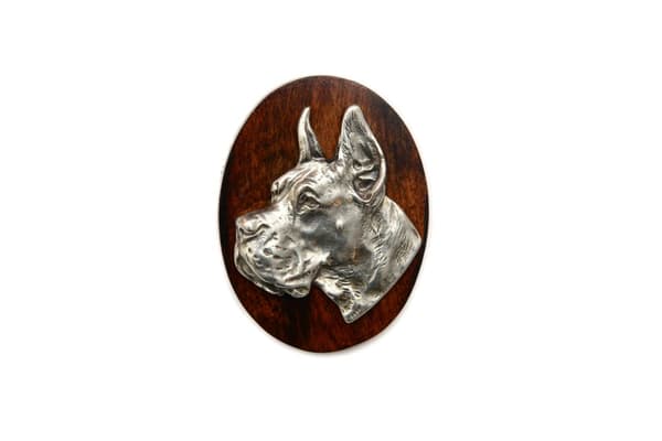 Great Dane I - broche til hundeudstilling, klip til startnummer, pin med hund af Art-Dog