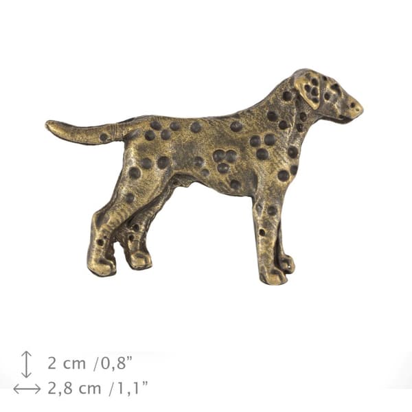 Dalmatian, Dalmatian Pointer I - forsølvet hundebroche, elegant nål, jakke revers dekoration af Art-Dog