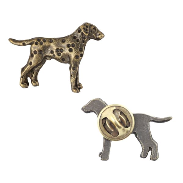 Dalmatian, Dalmatian Pointer I - forsølvet hundebroche, elegant nål, jakke revers dekoration af Art-Dog