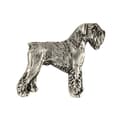 Miniatyrbillede 3 af 6: Schnauzer, Schnauzer - forsølvet hundebroche, elegant nål, jakke revers dekoration af Art-Dog