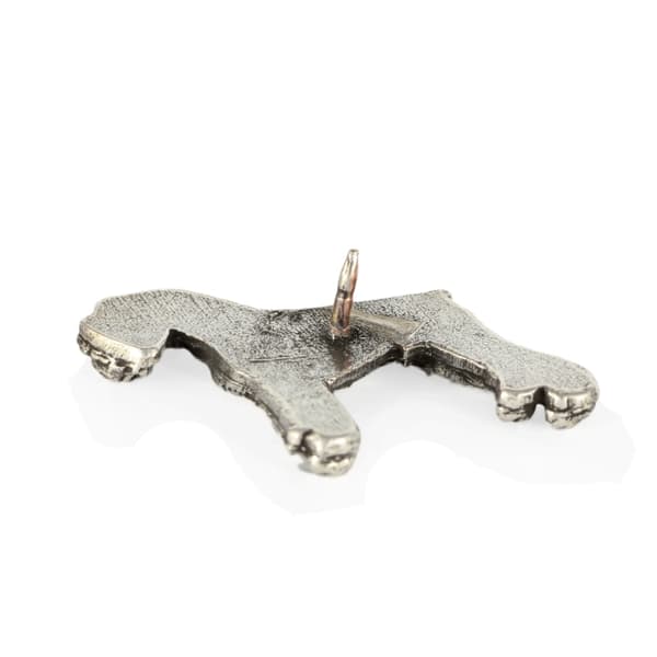 Schnauzer, Schnauzer - forsølvet hundebroche, elegant nål, jakke revers dekoration af Art-Dog