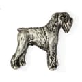 Miniatyrbillede 2 af 6: Schnauzer, Schnauzer - forsølvet hundebroche, elegant nål, jakke revers dekoration af Art-Dog