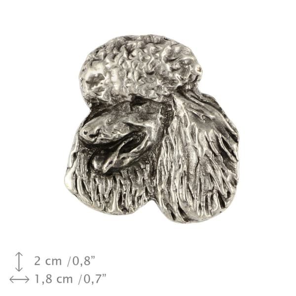 Villakoira - hopeoitu koiran rintakoru, tyylikäs pinssi, Art-Dogin takin käänne