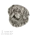 Pikkukuva 4 / 6: St. Bernard, St. Bernard, St. Bernarda - hopeoitu koiran rintakoru, tyylikäs neula, takin käännekoriste Art-Dog