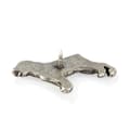 Miniatyrbillede 6 af 6: Rottweiler - forsølvet hundebroche, elegant nål, jakke revers dekoration af Art-Dog