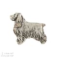Miniatyrbillede 4 af 6: Engelsk Cocker Spaniel - forsølvet hundebroche, elegant nål, jakke revers dekoration af Art-Dog