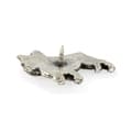 Miniatyrbillede 6 af 6: Fransk bulldog I - forsølvet hundebroche, elegant nål, jakke revers dekoration af Art-Dog
