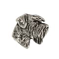 Miniatyrbillede 3 af 6: Schnauzer, Schnauzer I - forsølvet hundebroche, elegant nål, jakke revers dekoration af Art-Dog