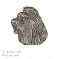 Miniatyrbillede 4 af 6: Old English Sheepdog Bobtail - forsølvet hundebroche, elegant nål, jakke revers dekoration af Art-Dog