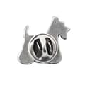 Miniatyrbillede 5 af 6: Scottish Terrier, Aberdeen Terrier - forsølvet hundebroche, elegant nål, jakke revers dekoration af Art-Dog