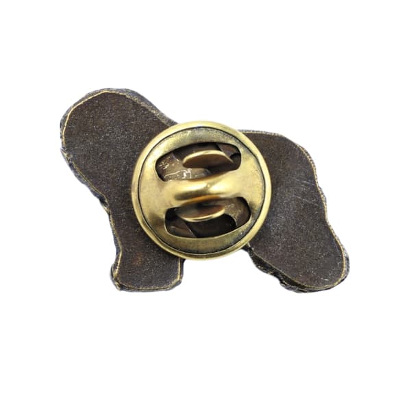 Polsk Lowland Sheepdog, PON I - forsølvet hundebroche, elegant nål, jakke revers dekoration af Art-Dog