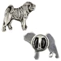 Miniatyrbillede 1 af 6: Shar Pei - forsølvet hundebroche, elegant nål, jakke revers dekoration af Art-Dog