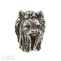 Miniatyrbillede 4 af 6: Yorkshire Terrier, York, York, Yorkie I - forsølvet hundebroche, elegant nål, jakke revers dekoration af Art-Dog