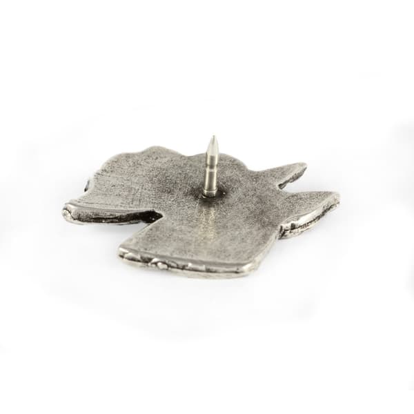Schnauzer, Schnauzer II - forsølvet hundebroche, elegant nål, jakke revers dekoration af Art-Dog