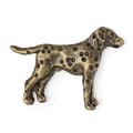 Miniatyrbillede 3 af 7: Dalmatian, Dalmatian Pointer I - broche med en hund i gaveæske, elegant nål, reversnål fra Art-Dog