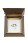 Miniatyrbillede 2 af 7: Whippet, engelsk Greyhound - broche med en hund i gaveæske, elegant nål, reversnål fra Art-Dog