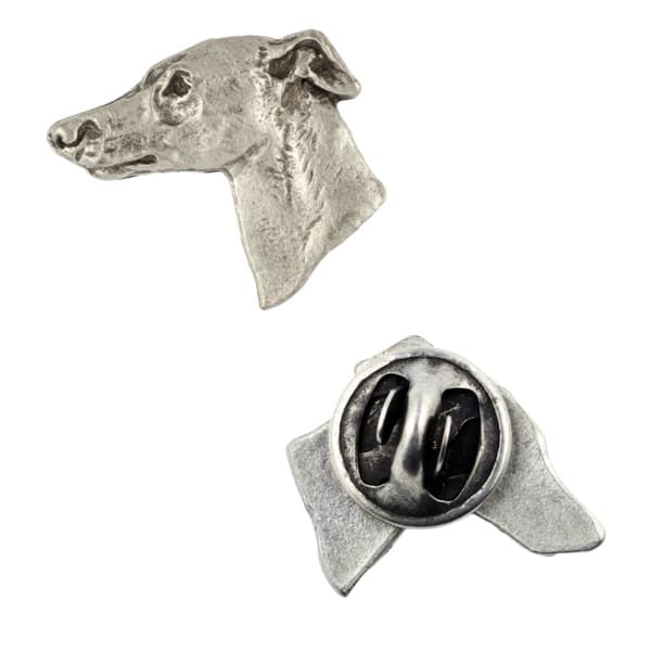 Whippet, engelsk Greyhound - broche med en hund i gaveæske, elegant nål, reversnål fra Art-Dog