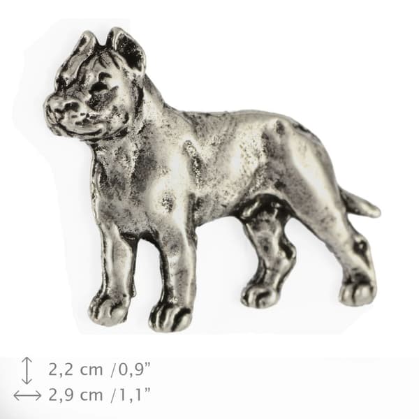 Cane Corso Italiano I - rintakoru koiran kanssa lahjarasiassa, tyylikäs neula, rintaneula Art-Dog