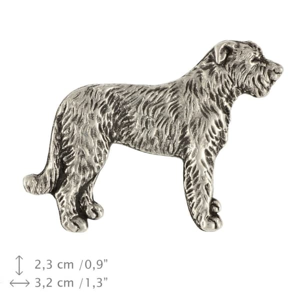 Irsk ulvehund, irsk ulvehund I - broche med en hund i gaveæske, elegant nål, reversnål fra Art-Dog